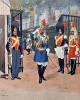 Kaisergarde Napoleons III. - Gendarmes zu Fuß und zu Pferd sowie Cent-Gardes