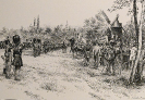 Kaisergarde Napoleons III. - Feierliches Einbringen der Adler 1861
