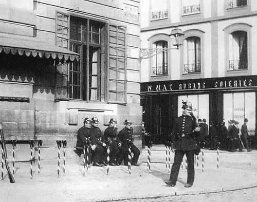 Deutsche Soldaten in Metz 1870