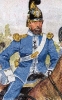 Sachsen Kavallerie 1870 - Offizier vom Garde-Reiter-Regiment