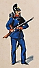 Infanterie 1848 - 15. Regiment König Johann von Sachsen, Soldat des 3. Bataillons