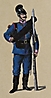 Infanterie 1870 - 7. Regiment Hohenhausen, Soldat in feldmarschmäßiger Montur