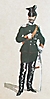 Kavallerie 1864 - Ulanen, Oberlieutenant in gewöhnlicher Dienstuniform