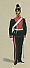 Kavallerie 1868 - 3. Chevaulegers-Regiment Herzog Maximilian, Soldat in Gala-Uniform zu Fuß
