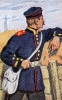 Preußen Artillerie 1870 - Unteroffizier einer Fußabteilung vom Schlesischen Feldartillerie-Regiment Nr. 6