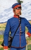 Sachsen Infanterie 1866 - Offizier der 1. Infanterie-Brigade