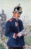 Sachsen Generalstab 1870 - Wachtmeister der Guiden