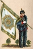 Sachsen Infanterie 1867 - Fahnenträger vom Infanterie-Regiment König Wilhelm II. von Württemberg