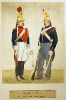Garde von Paris (Gardist zu Pferd in Uniform zu Pferd und zu Fuß)