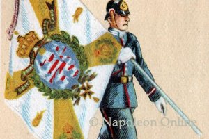 Hessen-Darmstadt Infanterie 1870 - Fahnenträger vom 3. Infanterie-Regiment