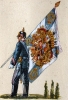 Hessen-Darmstadt Infanterie 1870 - Fahnenträger vom 1. Infanterie-Regiment