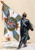 Hessen-Darmstadt Infanterie 1870 - Fahnenträger vom 4. Infanterie-Regiment